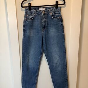 Zara Women's High Rise Blue Jeans